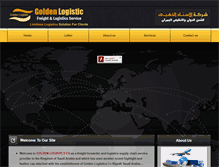 Tablet Screenshot of goldenlogistics-sa.com